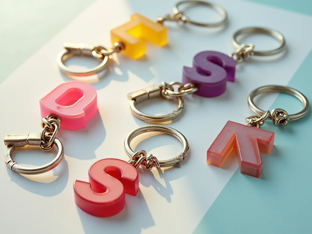 Chaveiros de Letra em Resina: Charme Artesanal para Você e Presentear