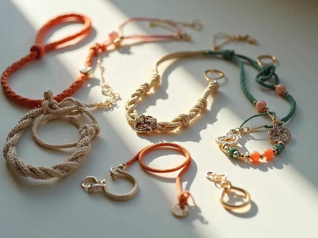Artesanato com Cordão de Seda: Joias e Decoração com Nós Náuticos