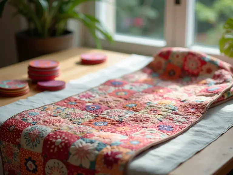 Artesanato com Fuxico: Colchas, Caminhos e Acessórios Únicos