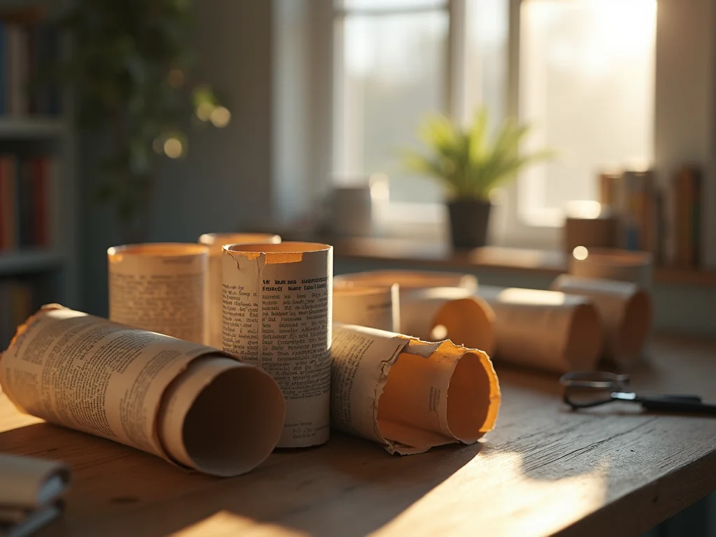 Tubinhos de Jornal Resistentes: Aprenda a Fazer em Casa