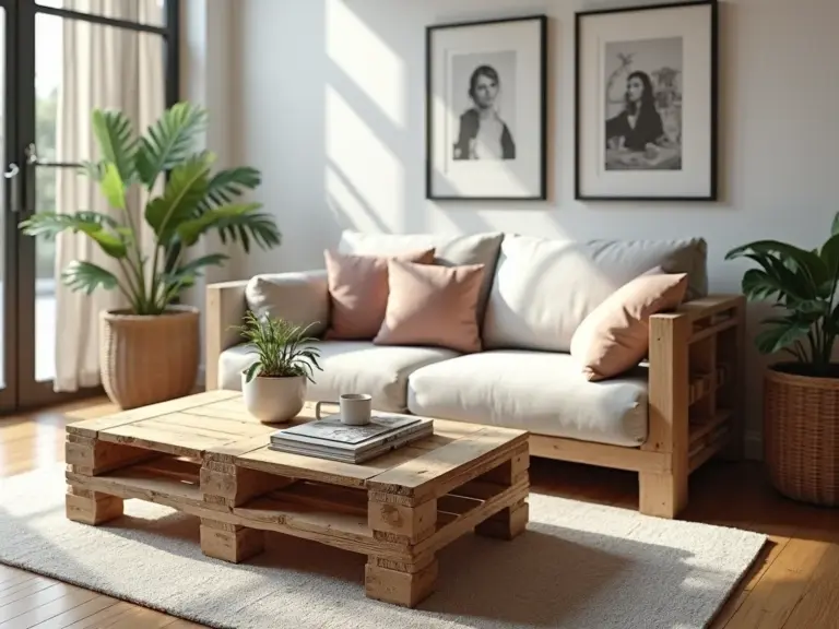 Sofá e Mesa de Centro com Paletes: DIY Criativo e Econômico