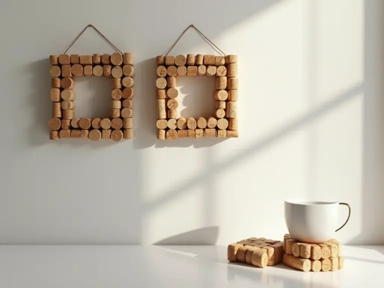 Artesanato com Rolhas de Vinho: Quadros Decorativos e Descansos Criativos