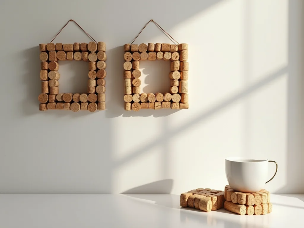 Artesanato com Rolhas de Vinho: Quadros Decorativos e Descansos Criativos