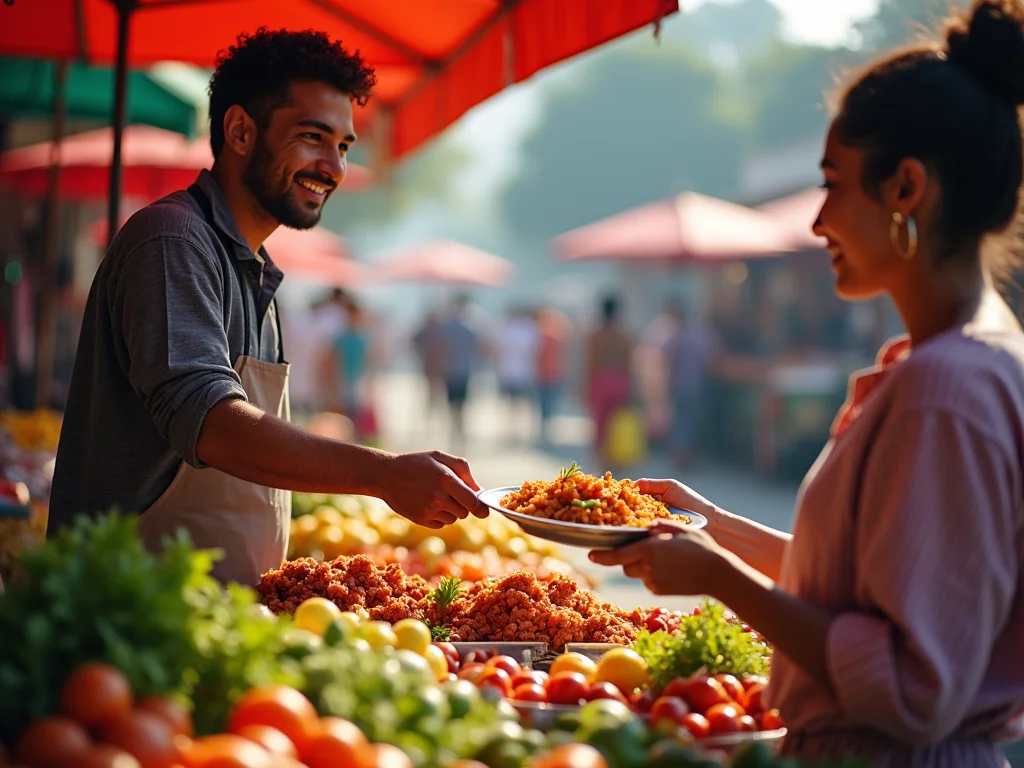 Comida de Rua Local: Sabor, Saúde e Preço Baixo! Comida de Rua Local: Sabor, Saúde e Preço Baixo!