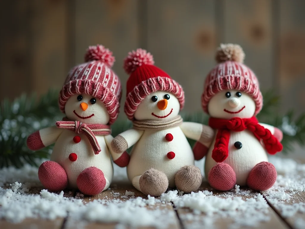 Como Fazer Bonecos de Neve de Meia: Crie Decorações Encantadoras!