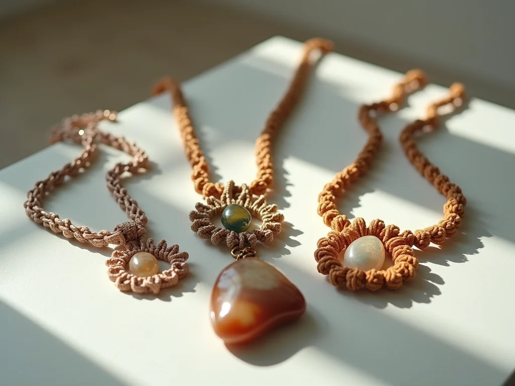 Colares de Macramê com Pedras: Crie Joias Únicas e Elegantes