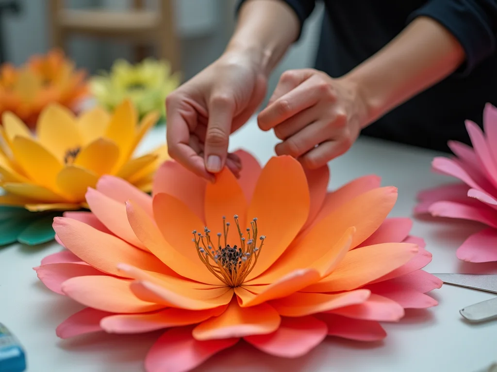 Flores de Papel Gigantes: Guia Passo a Passo para Festas Inesquecíveis