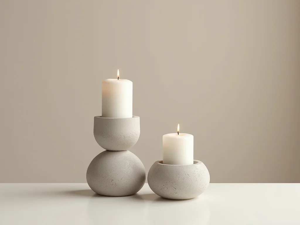 Faça Porta-Velas de Cimento Rústico: Guia DIY Simples e Elegante