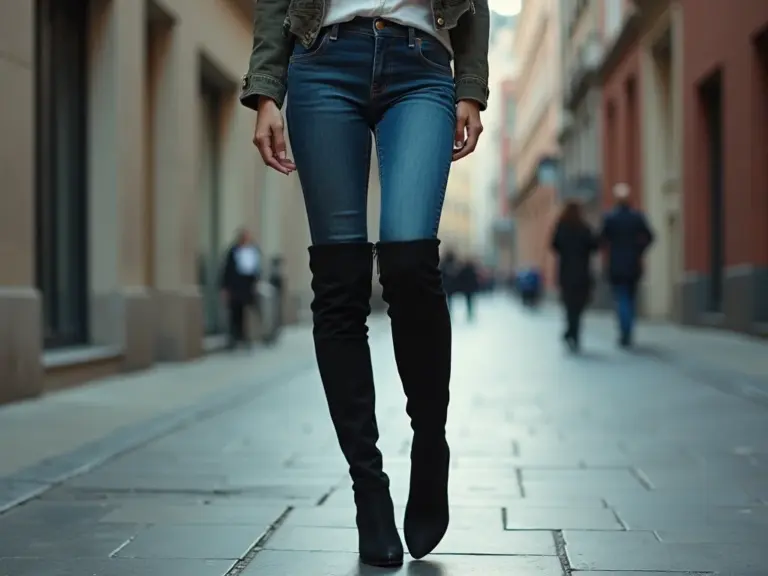 Bota Over The Knee com Jeans Skinny: O Segredo Revelado