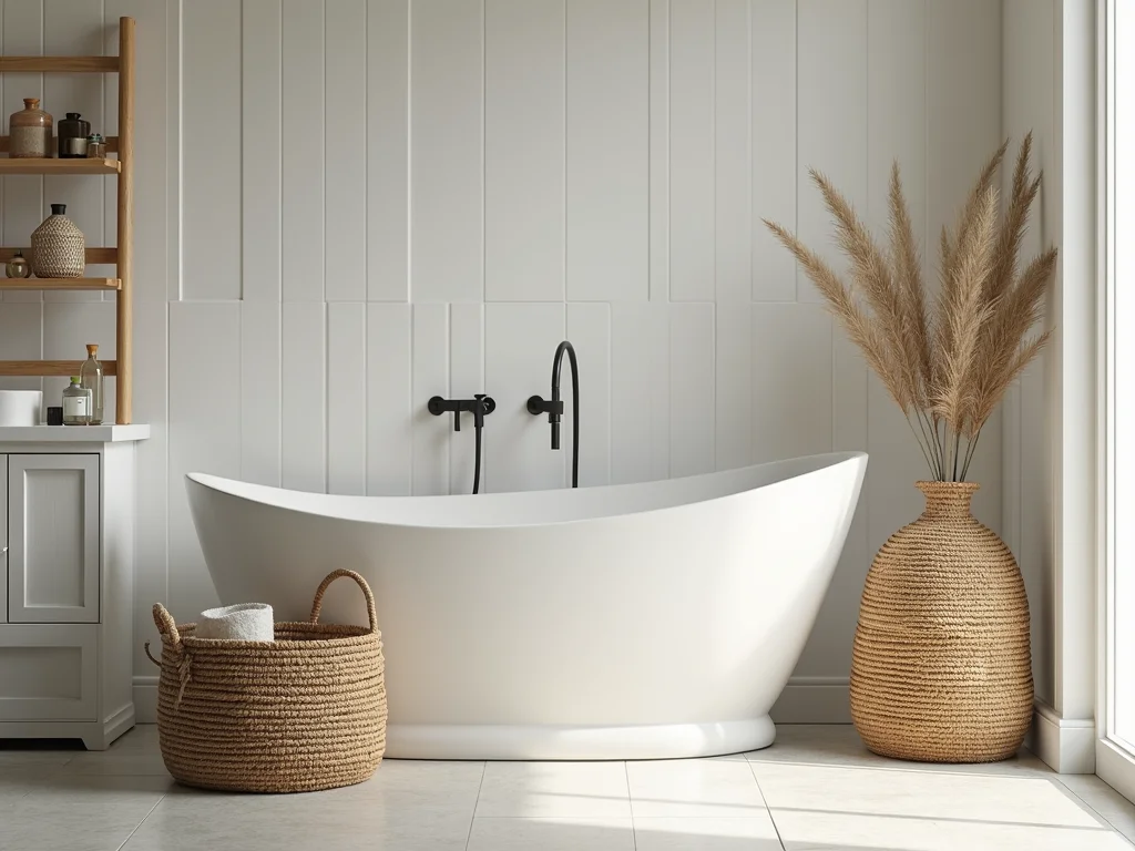 Cestos de Palha no Banheiro: O Toque Rústico Que Faltava? Cestos de Palha no Banheiro: O Toque Rústico Que Faltava?