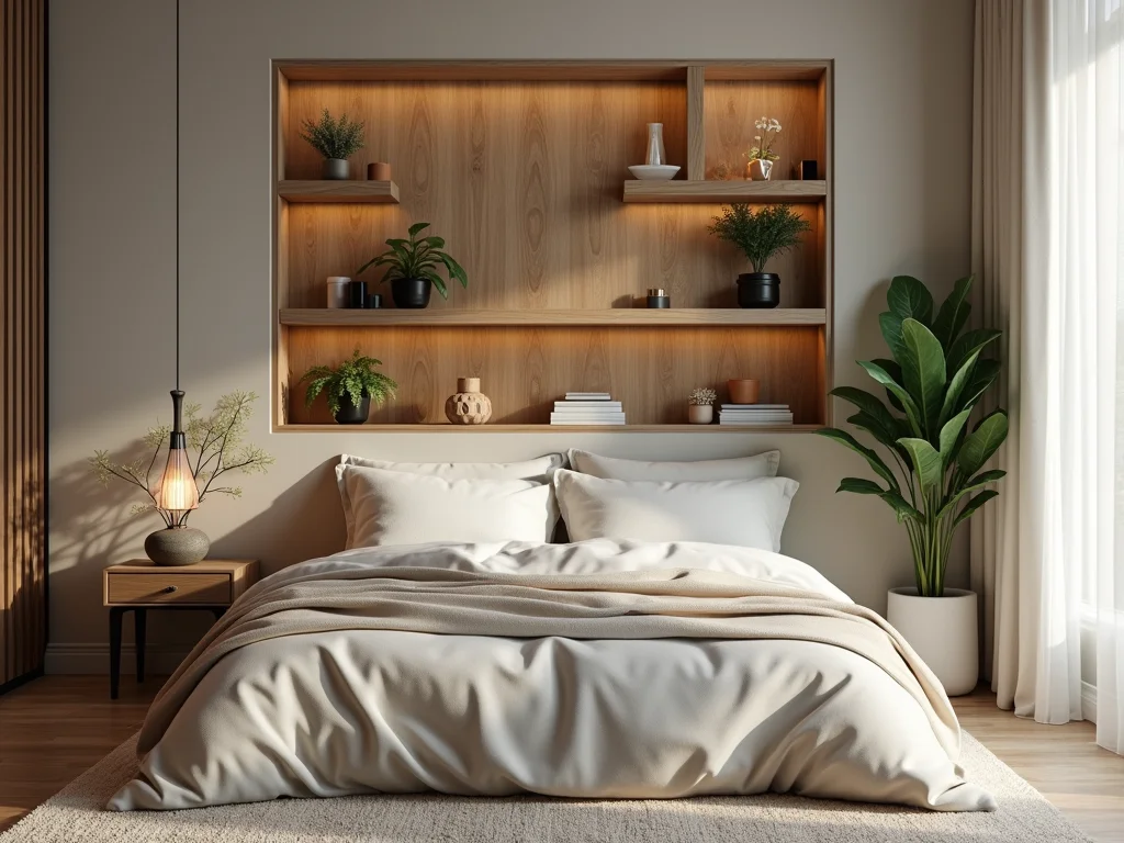 Nichos de Madeira no Quarto: Inspire-se com Decorações Aconchegantes