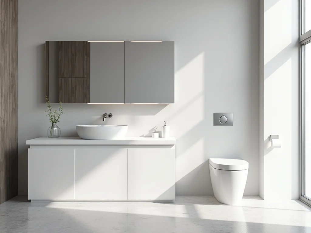 Banheiros Minimalistas: Guia Completo de Branco e Cinza Banheiros Minimalistas: Guia Completo de Branco e Cinza