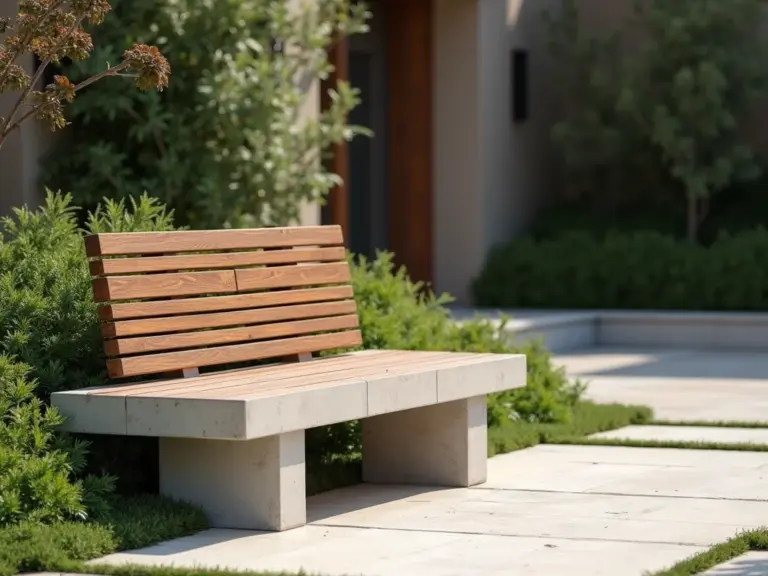 Bancos de Jardim de Concreto e Ripa: Ideias Inspiradoras para Seu Espaço