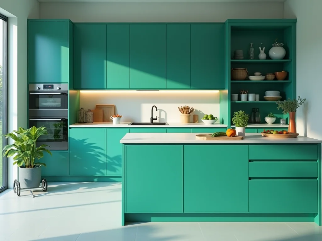 Cozinhas Coloridas: O Guia Definitivo do Verde e Azul Cozinhas Coloridas: O Guia Definitivo do Verde e Azul