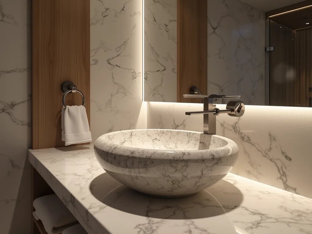Pias de Banheiro Esculpidas em Granito: Tendência Moderna para Seu Lar