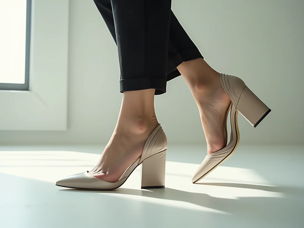 Sapatos Salto Esculpido: Tendência Geometria que Eleva Seu Look Sapatos Salto Esculpido: Tendência Geometria que Eleva Seu Look