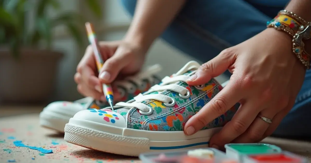 7 Dicas Essenciais de Artesanato com Pintura em Sapatilhas de Lona