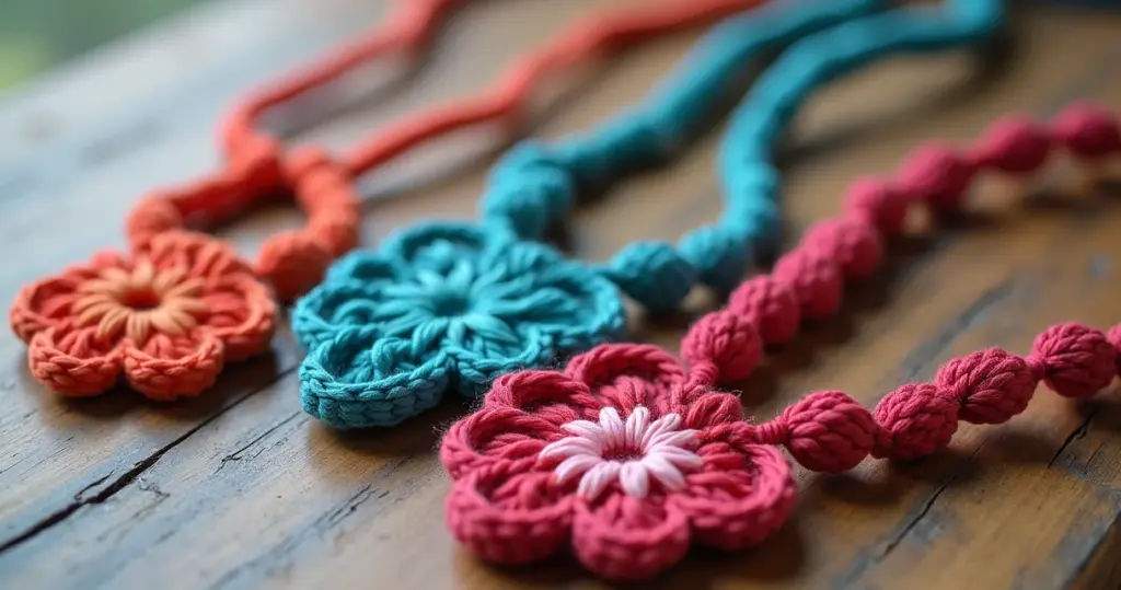 3 Colares em Crochê Passo a Passo: Crie Joias Únicas!
