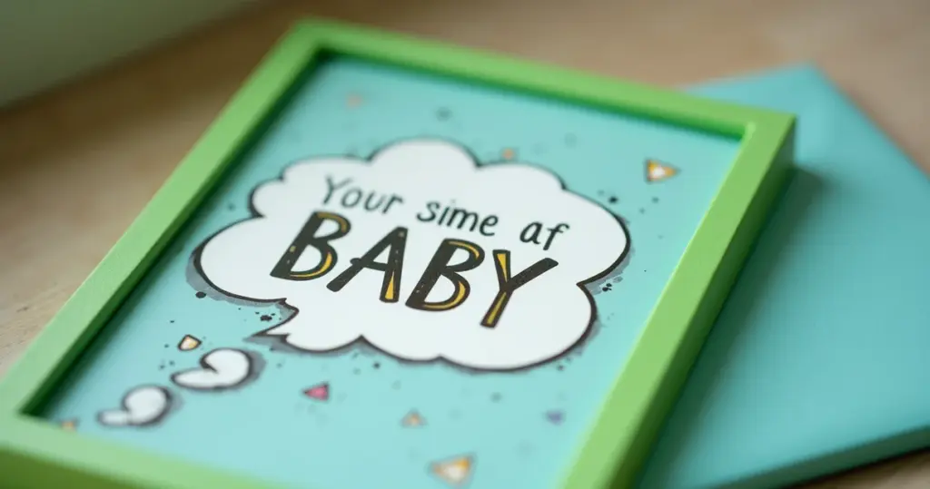 7 Ideias: Convite Chá de Bebê Menino Moldura Verde