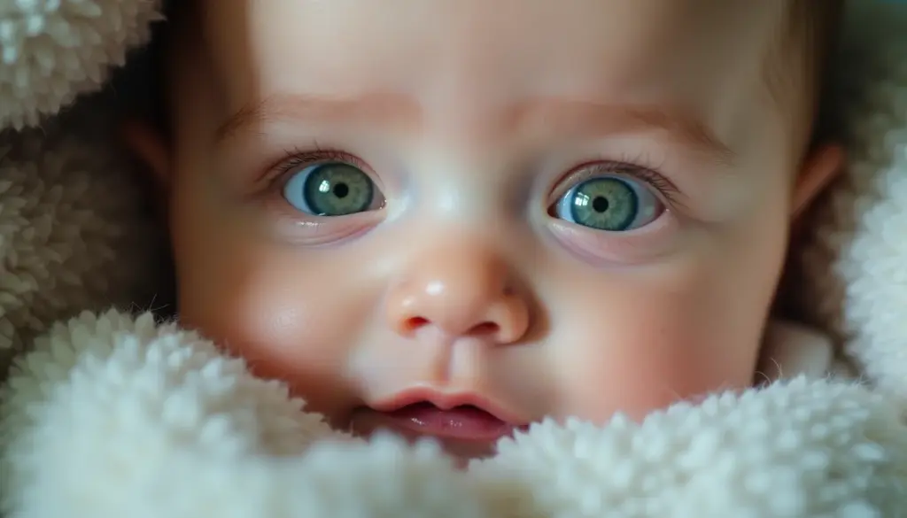 O Detalhe Mágico: Foto de Bebê Recém Nascido Olhos Verde