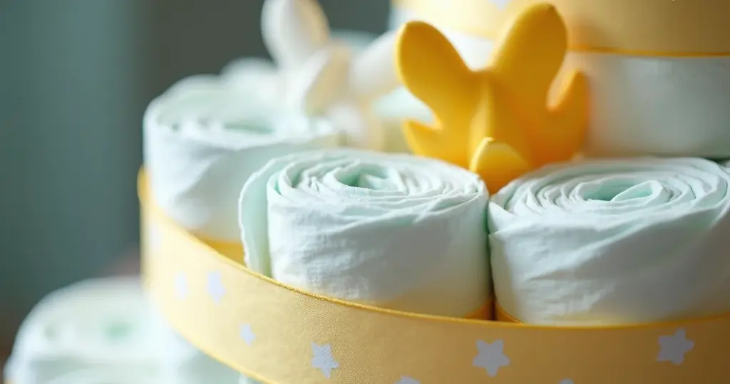 Fotos de Bolo de Fraldas para Chá de Bebê: Inspire-se!