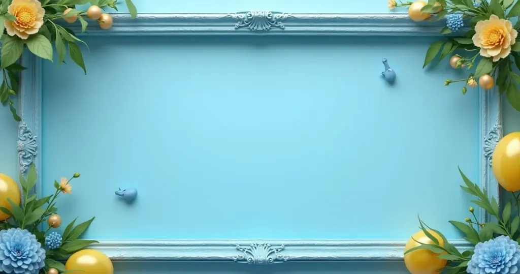 Moldura Chá de Bebê Azul: crie memórias únicas [Passo a Passo]