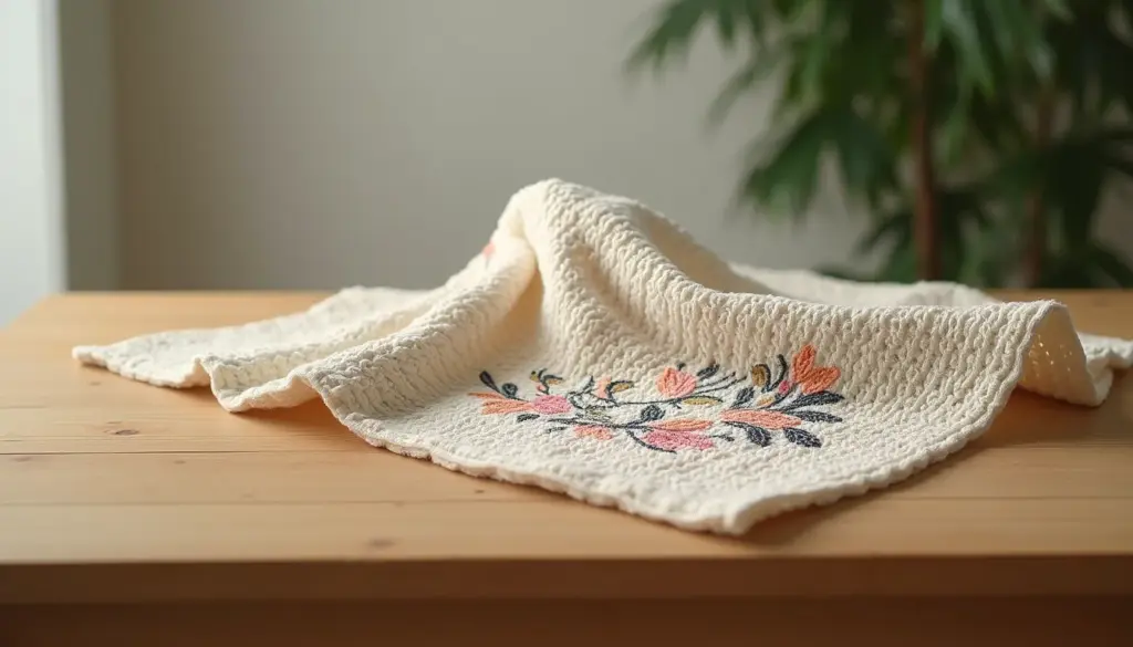 Crie um Pano de Prato com Cesta Crochê e Pintura Únicos