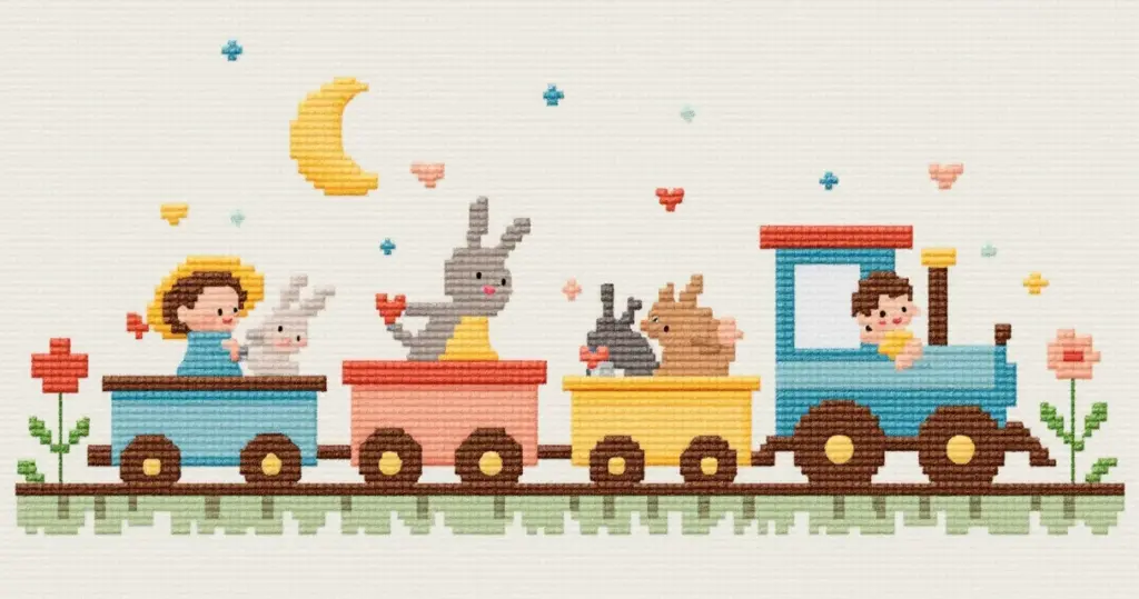 Ponto Cruz para Bebê Trenzinho: o guia definitivo [2026]