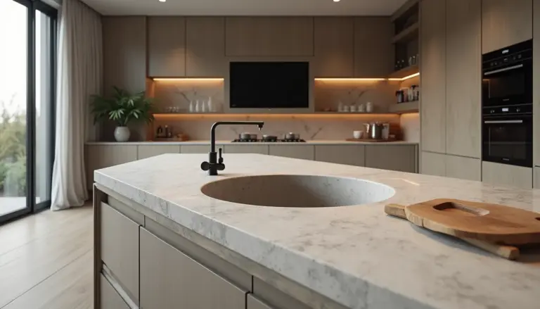 Pias de Pedra Integradas: O Toque de Luxo Que Sua Cozinha Merece em 2026