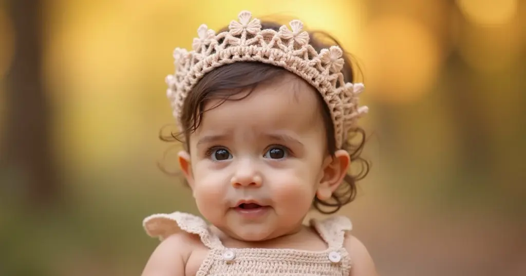 Tiara de Crochê para Bebê: o toque fofo que faltava [Passo a Passo]