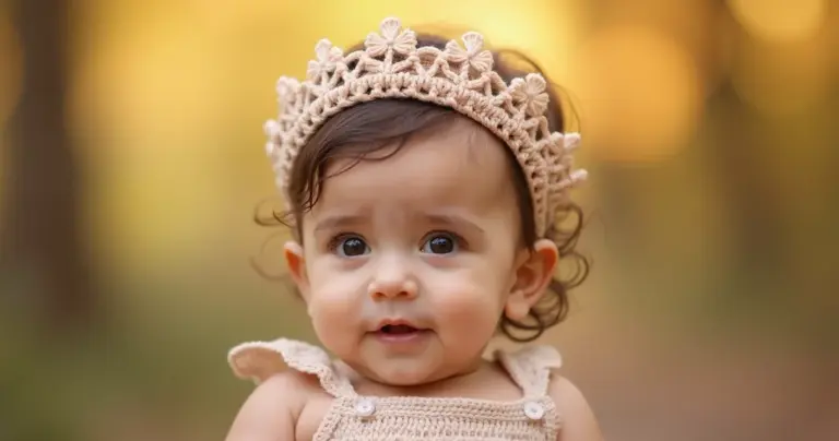 Tiara de Crochê para Bebê: o toque fofo que faltava [Passo a Passo]