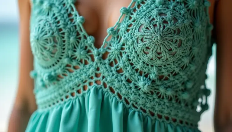 Vestido de Crochê Verde Água: A Tendência Chique Vestido de Crochê Verde Água: A Tendência Chique de 2026