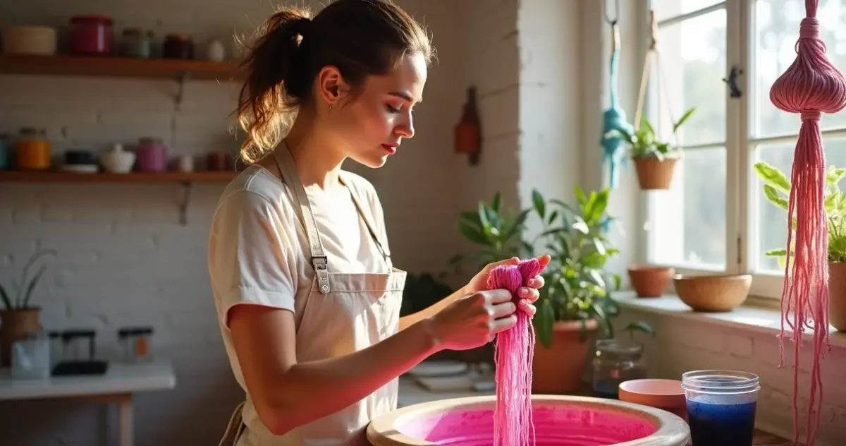 Artesanato com macramê colorido: como tingir fios únicos que só você tem