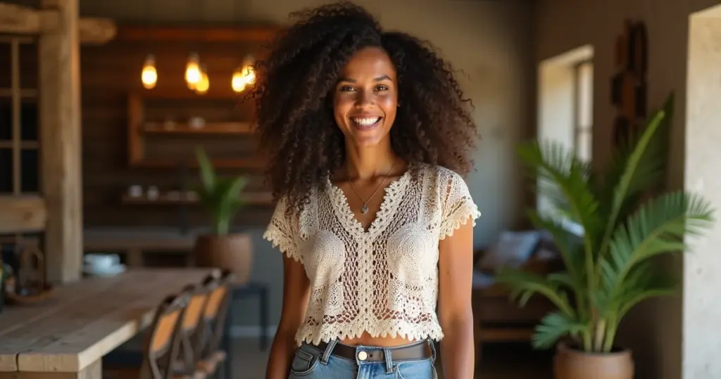 32 Ideias de Blusa de Crochê com Gráfico para Você Criar Peças Exclusivas