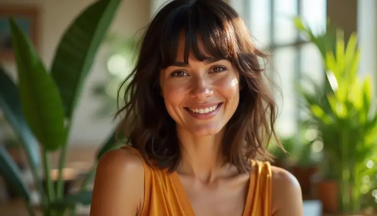 50 Ideias de Cabelo Médio com Franja Longa para 2026 50 Ideias de Cabelo Médio com Franja Longa para 2026