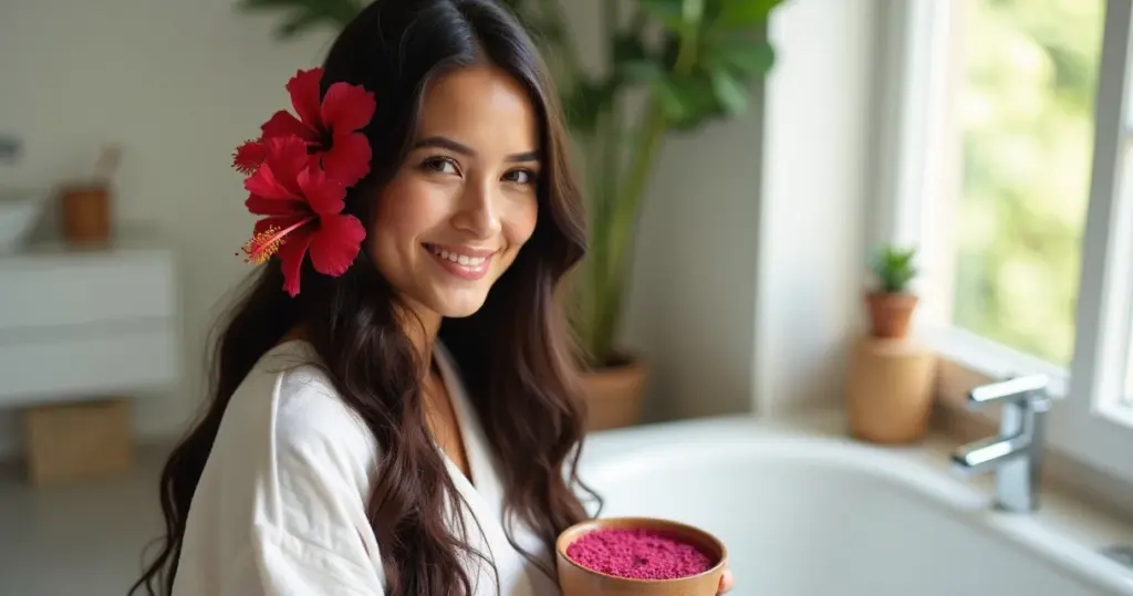 Chá de Hibisco no Cabelo: Transforme Seus Fios em 7 Dias (Passo a Passo)