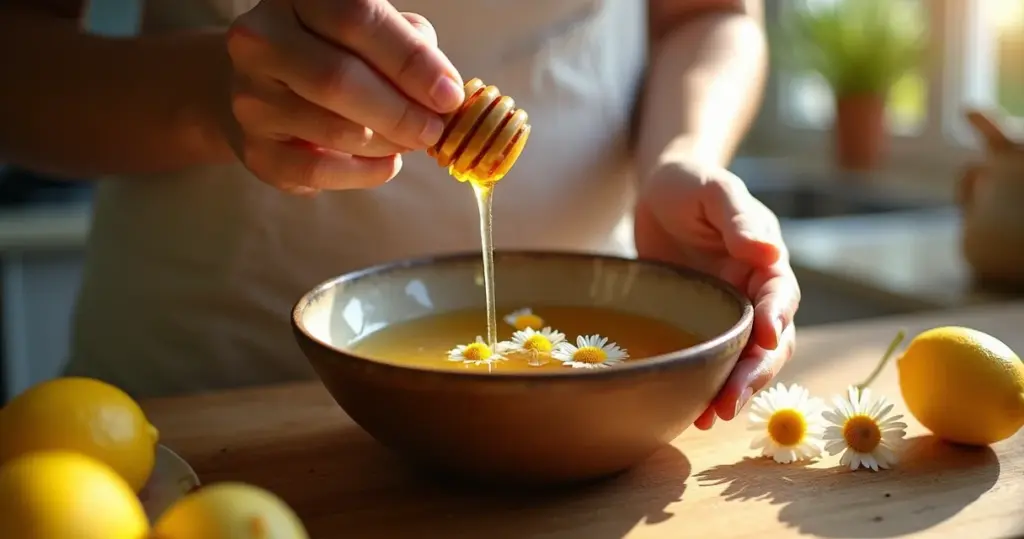 Clarear o cabelo naturalmente com camomila e mel: o método que não estraga os fios