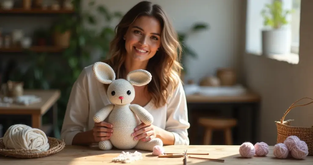 Coelho de Croche Amigurumi Passo a Passo: Do Anel Mágico ao Boneco Perfeito