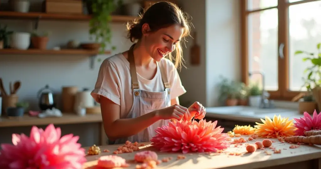 Como fazer decoração com papel crepom e economizar 70% na sua festa