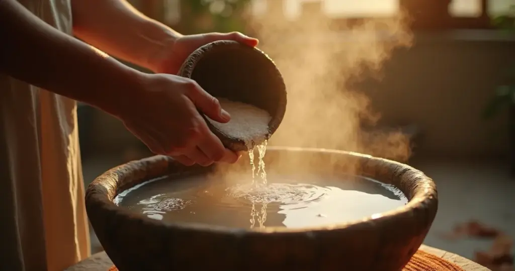 Como fazer escalda pés com sal grosso para alívio imediato do cansaço