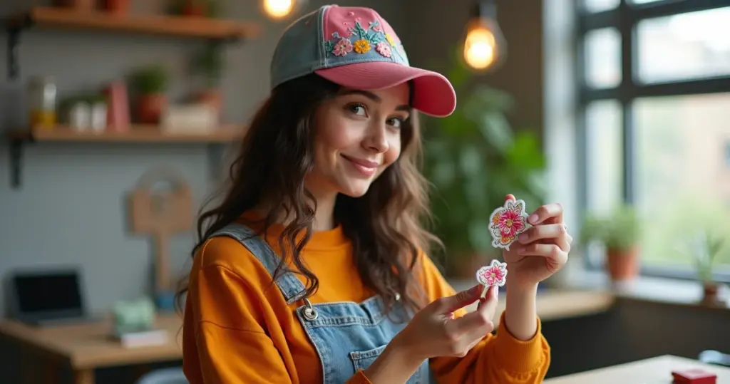 Como fazer patch bordado com velcro para boné: troque emblemas em segundos