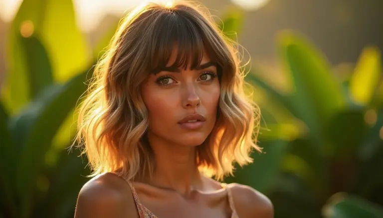 50 Ideias de Corte Long Bob Medio com Franja para 2026