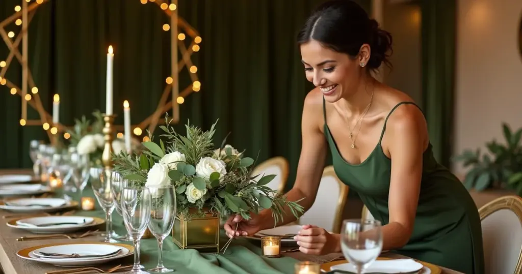 18 Ideias de Decoração Casamento Verde Oliva e Dourado com Luxo Acessível