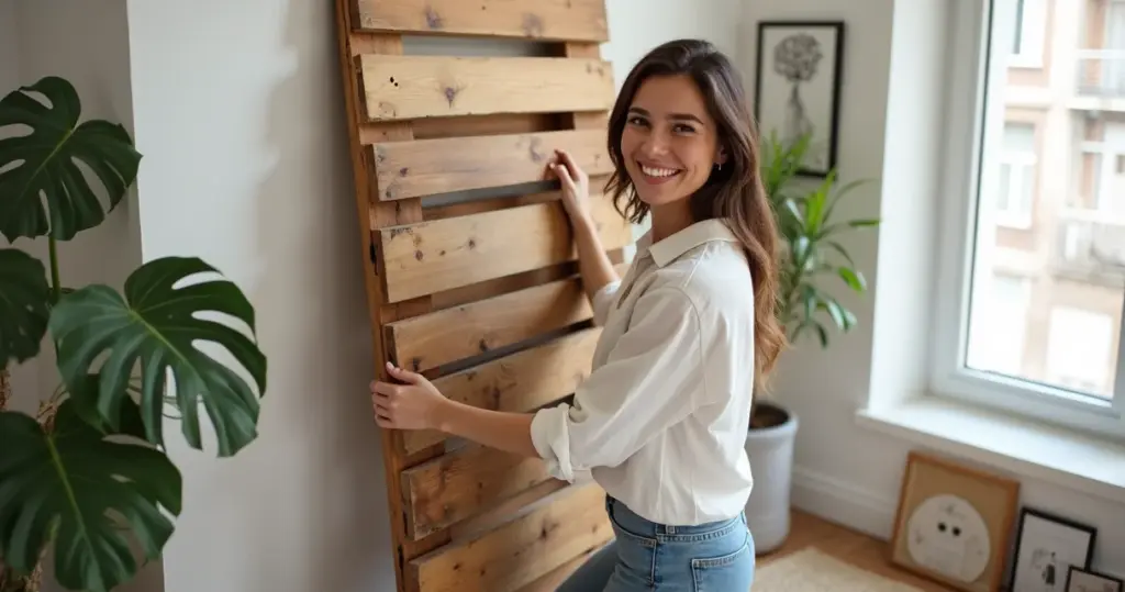 18 Ideias de Decoração com Painel de Pallet que Custa Menos de R$50/m²