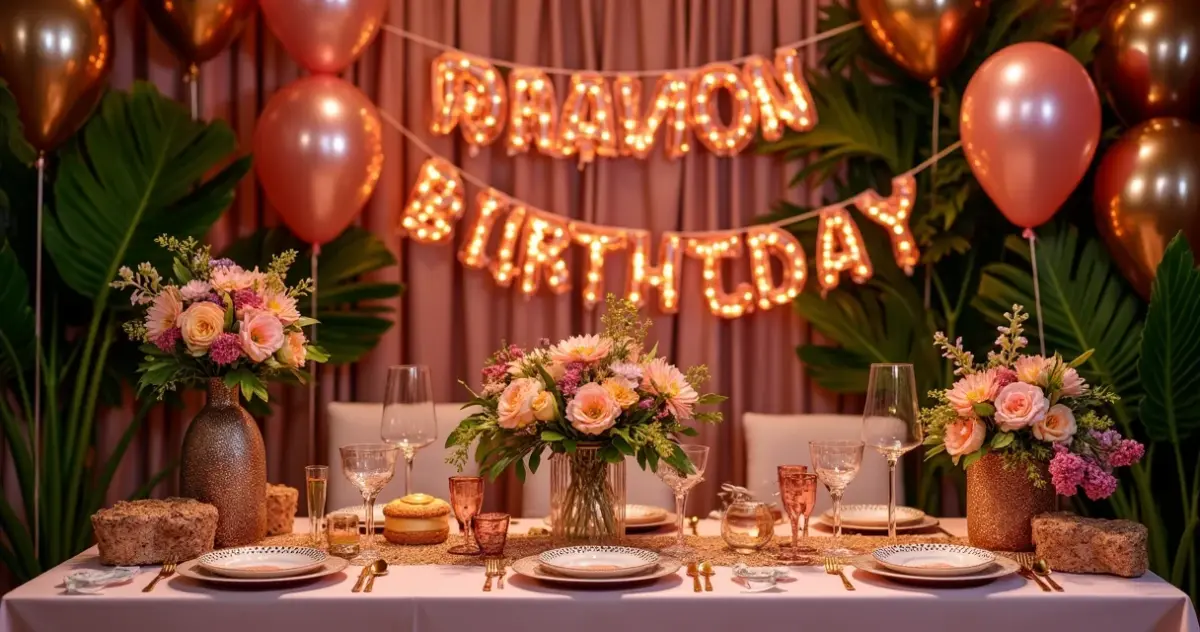 Decoração de Aniversário Rose Gold: Ideias Criativas que Transformam