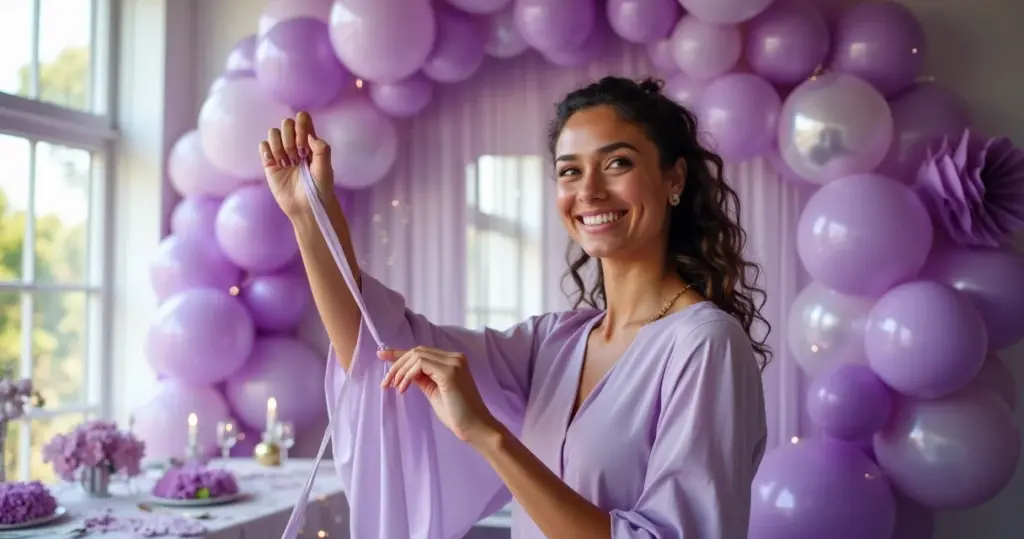 17 Ideias de Decoração de Aniversário Roxa que Otimizam Seu Orçamento