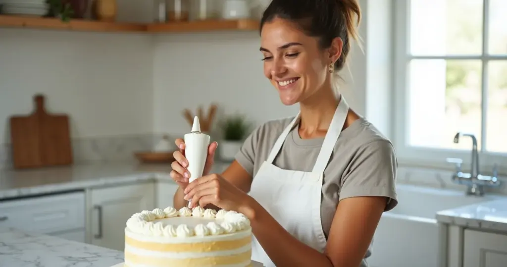 Decoração de bolo com chantilly para iniciantes: do básico ao profissional Decoração de bolo com chantilly para iniciantes: do básico ao profissional
