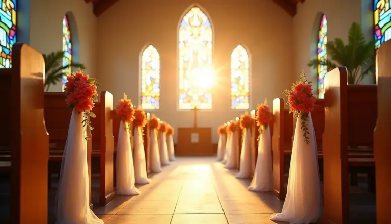 47 ideias de decoração de igreja simples para festividade barata