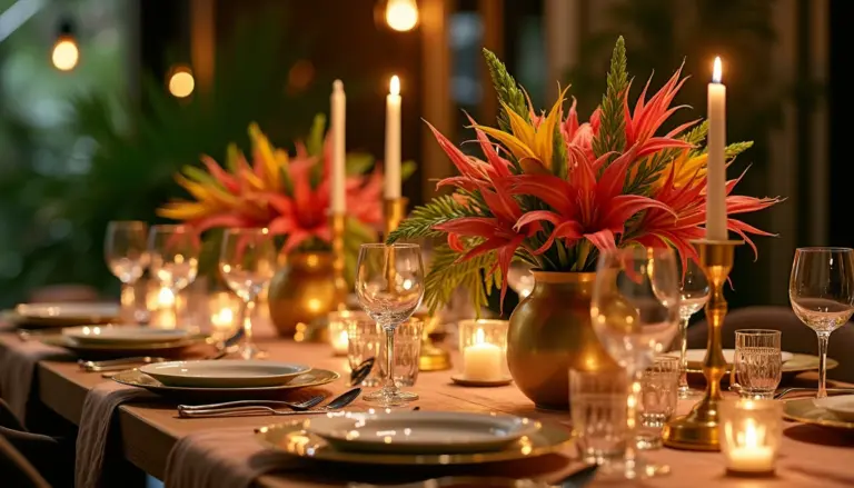 15 Ideias de Decoração de Mesa Ano Novo Simples e Elegantes