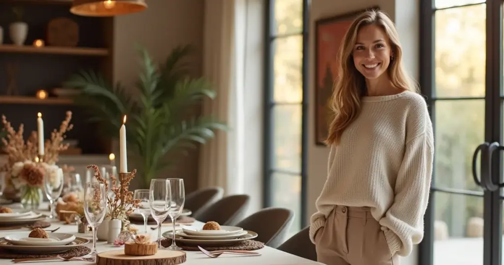 12 Ideias de Decoração de Mesa com Bolachas de Madeira para um Aconchego Sofisticado